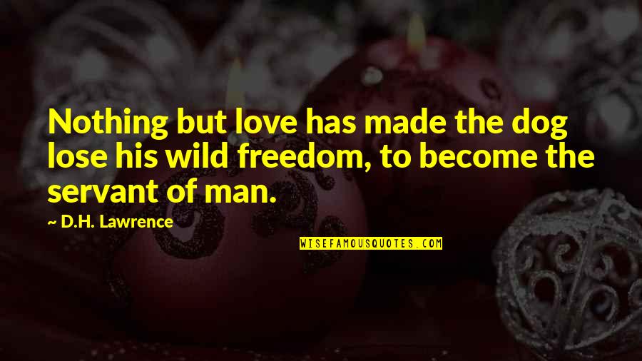 9700 Quotes By D.H. Lawrence: Nothing but love has made the dog lose 9700 Quotes By D.H. Lawrence: Nothing but love has made the dog lose