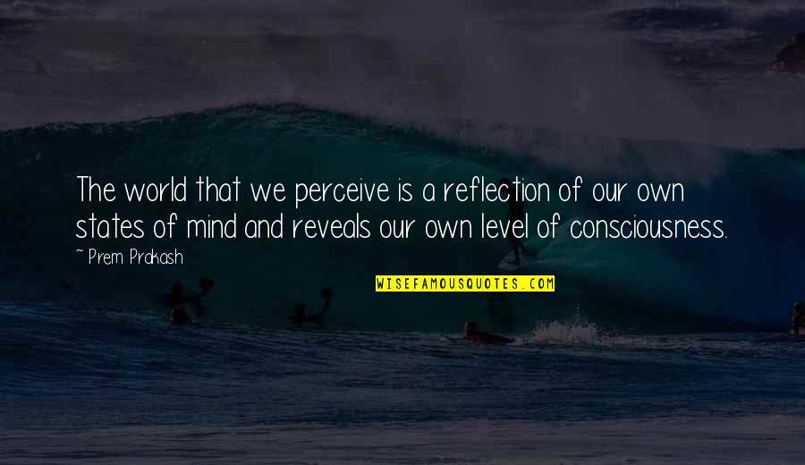 9c1 Quotes By Prem Prakash: The world that we perceive is a reflection 9c1 Quotes By Prem Prakash: The world that we perceive is a reflection