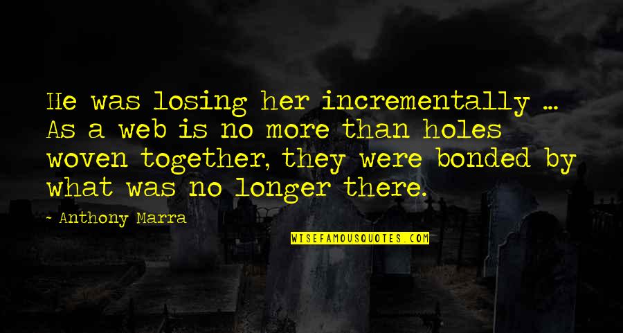 9th Death Anniversary Quotes By Anthony Marra: He was losing her incrementally ... As a