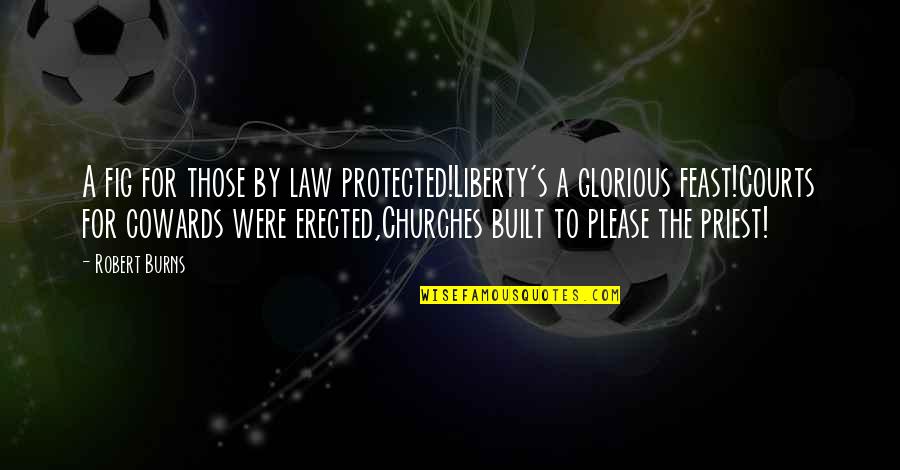 A 14 Year Old Daughter Quotes By Robert Burns: A fig for those by law protected!Liberty's a
