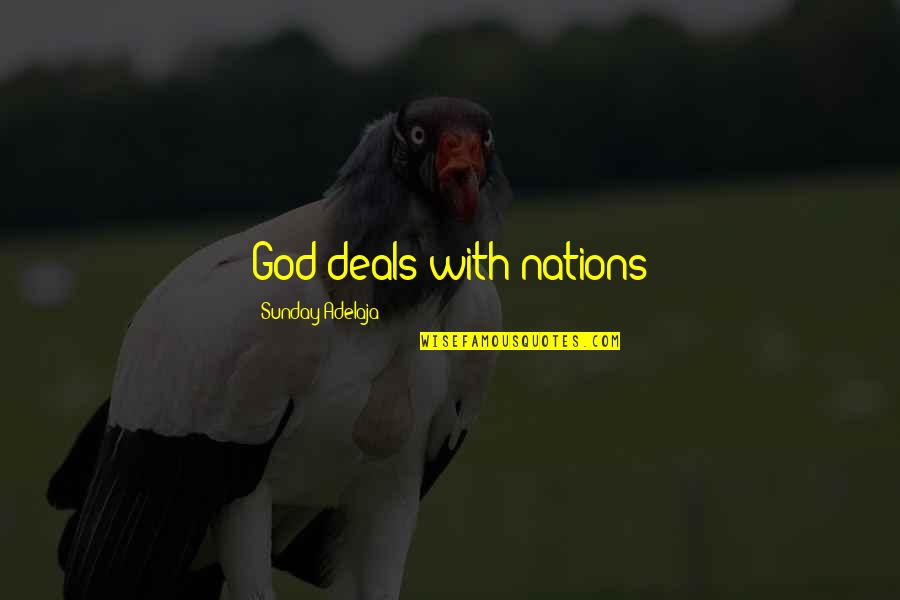 A 3 Months Baby Boy Quotes By Sunday Adelaja: God deals with nations A 3 Months Baby Boy Quotes By Sunday Adelaja: God deals with nations