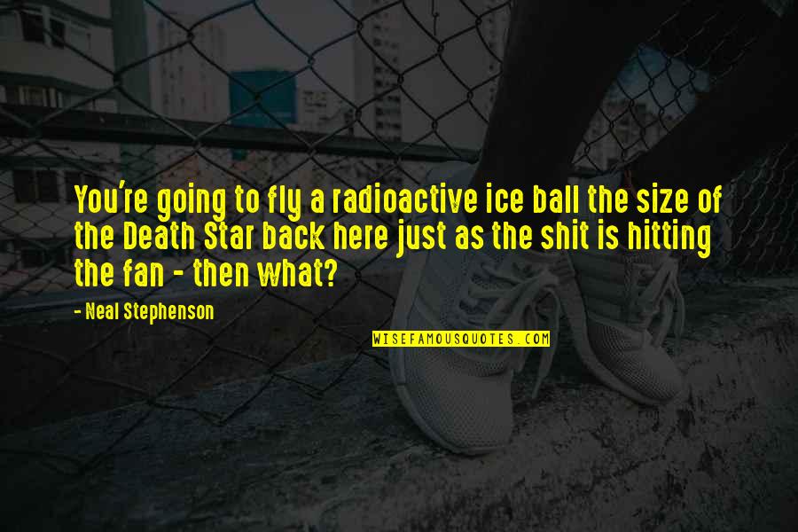 A Ball Of Quotes By Neal Stephenson: You're going to fly a radioactive ice ball