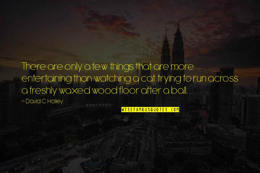 A Ball Quotes By David C. Holley: There are only a few things that are A Ball Quotes By David C. Holley: There are only a few things that are