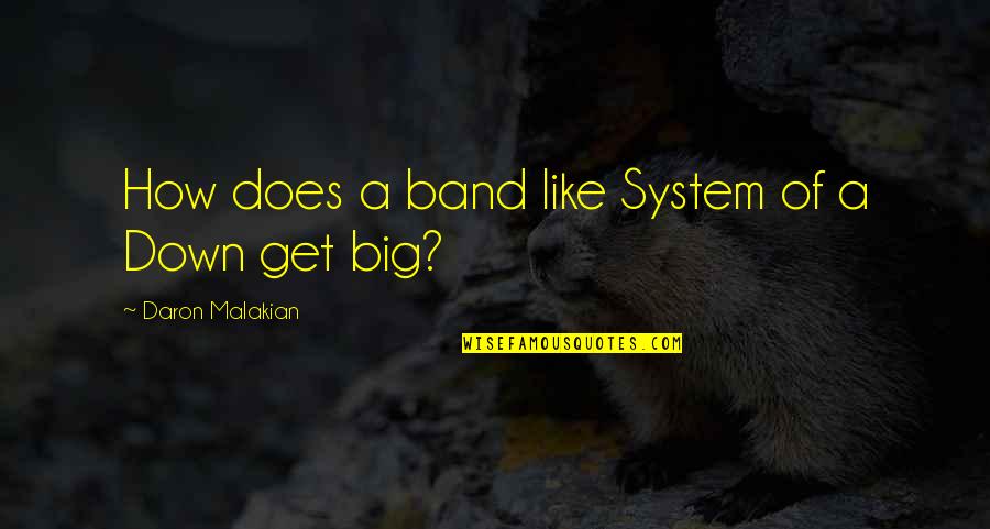 A Band Quotes By Daron Malakian: How does a band like System of a