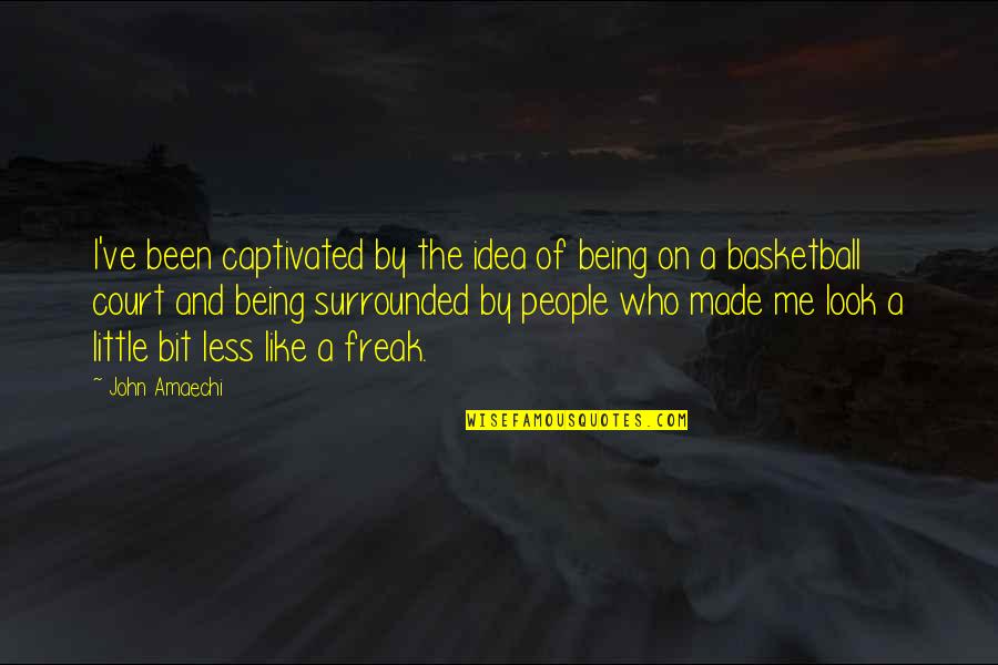 A Basketball Quotes By John Amaechi: I've been captivated by the idea of being A Basketball Quotes By John Amaechi: I've been captivated by the idea of being