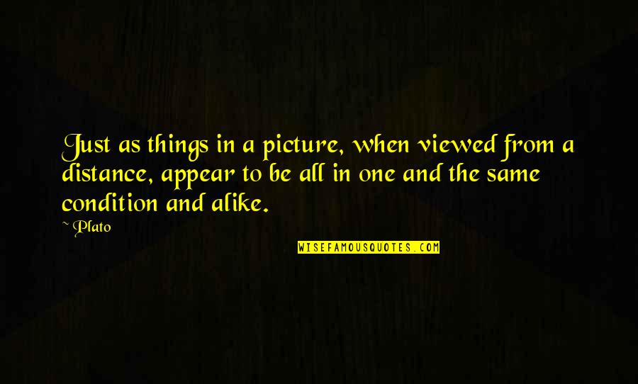 A Bazz Quotes By Plato: Just as things in a picture, when viewed