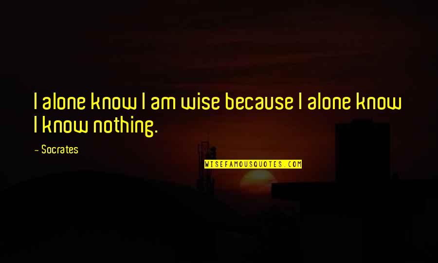 A Beautiful Girl Inside And Out Quotes By Socrates: I alone know I am wise because I