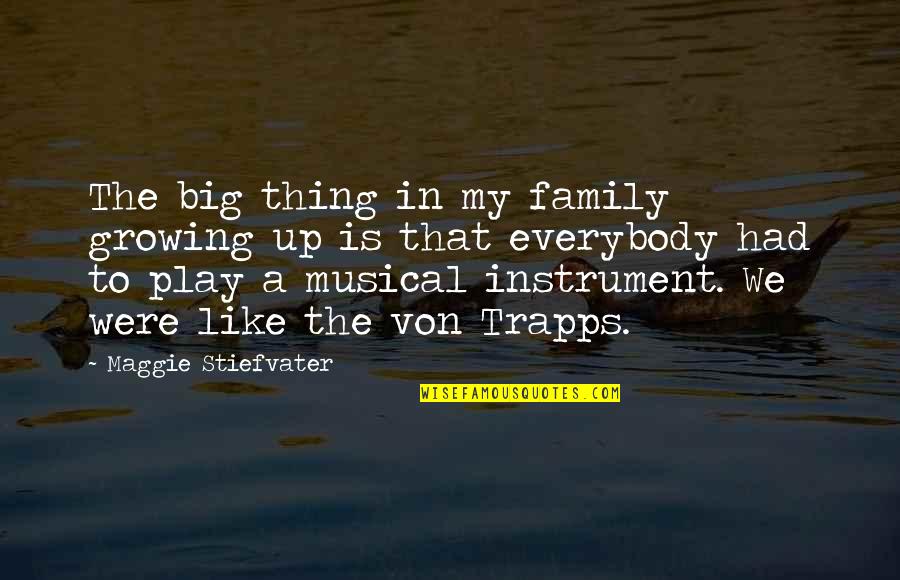 A Big Family Quotes By Maggie Stiefvater: The big thing in my family growing up