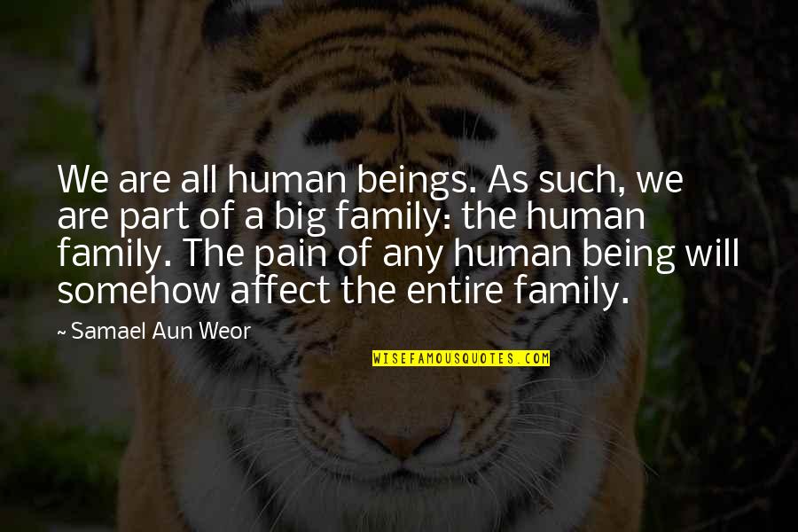 A Big Family Quotes By Samael Aun Weor: We are all human beings. As such, we