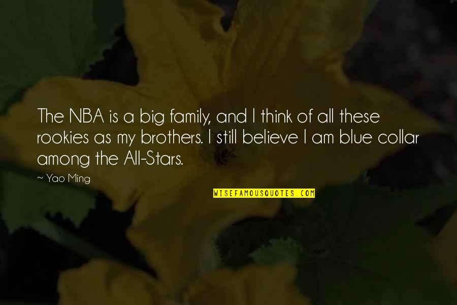 A Brother Is Quotes By Yao Ming: The NBA is a big family, and I