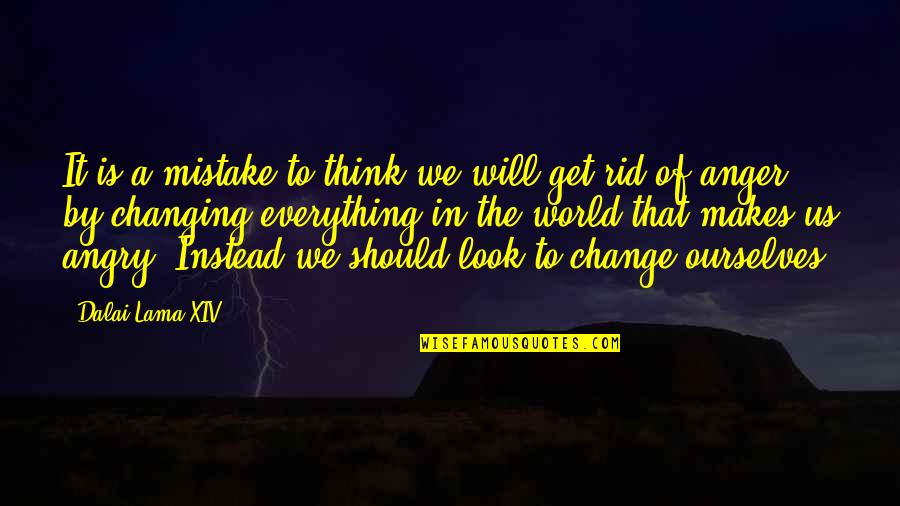 A Changing World Quotes By Dalai Lama XIV: It is a mistake to think we will