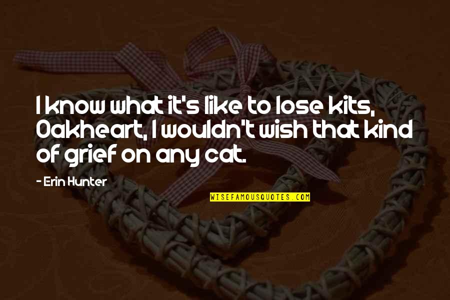 A Child's Wish Quotes By Erin Hunter: I know what it's like to lose kits,