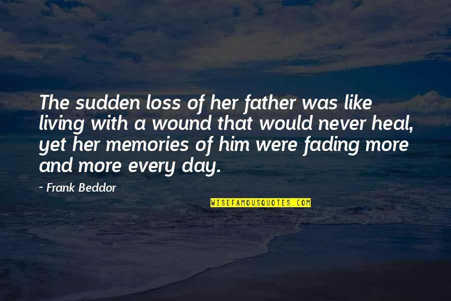 A Daughter And Father Quotes By Frank Beddor: The sudden loss of her father was like