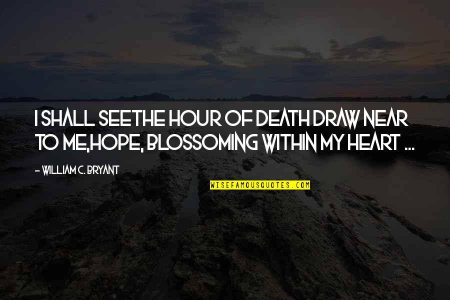 A Dead Brother Quotes By William C. Bryant: I shall seeThe hour of death draw near