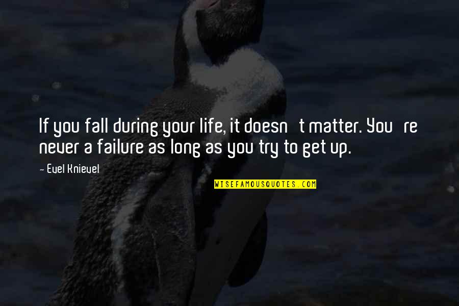 A Dog S Purpose Quotes By Evel Knievel: If you fall during your life, it doesn't A Dog S Purpose Quotes By Evel Knievel: If you fall during your life, it doesn't