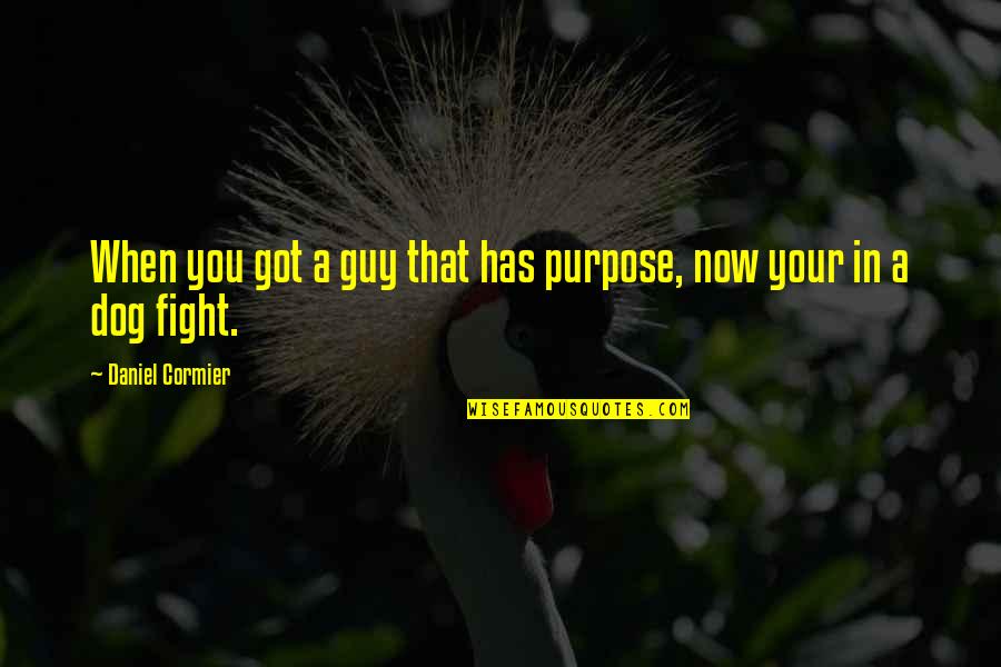 A Dog's Purpose Quotes By Daniel Cormier: When you got a guy that has purpose,