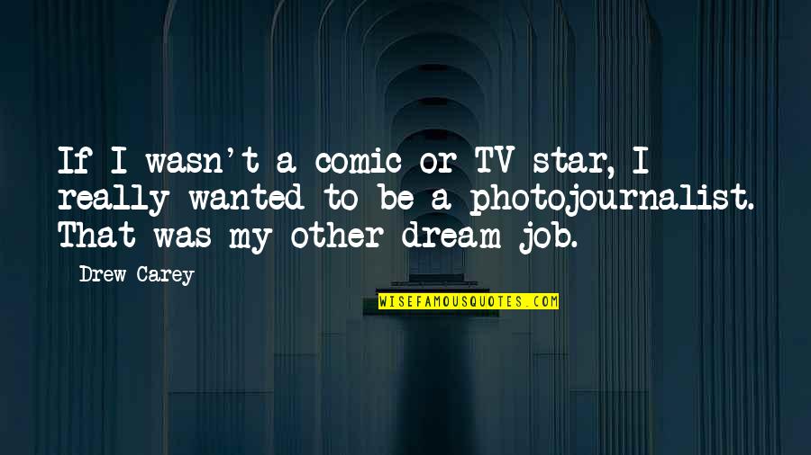 A Dream Job Quotes By Drew Carey: If I wasn't a comic or TV star,