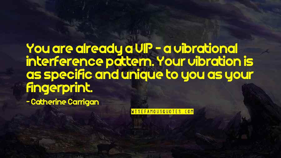 A Energy Quotes By Catherine Carrigan: You are already a VIP - a vibrational A Energy Quotes By Catherine Carrigan: You are already a VIP - a vibrational