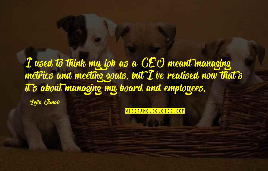 A&f Ceo Quotes By Leila Janah: I used to think my job as a A&f Ceo Quotes By Leila Janah: I used to think my job as a