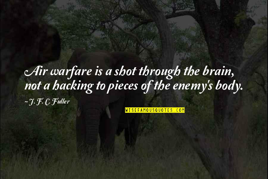 A&f Quotes By J. F. C. Fuller: Air warfare is a shot through the brain,