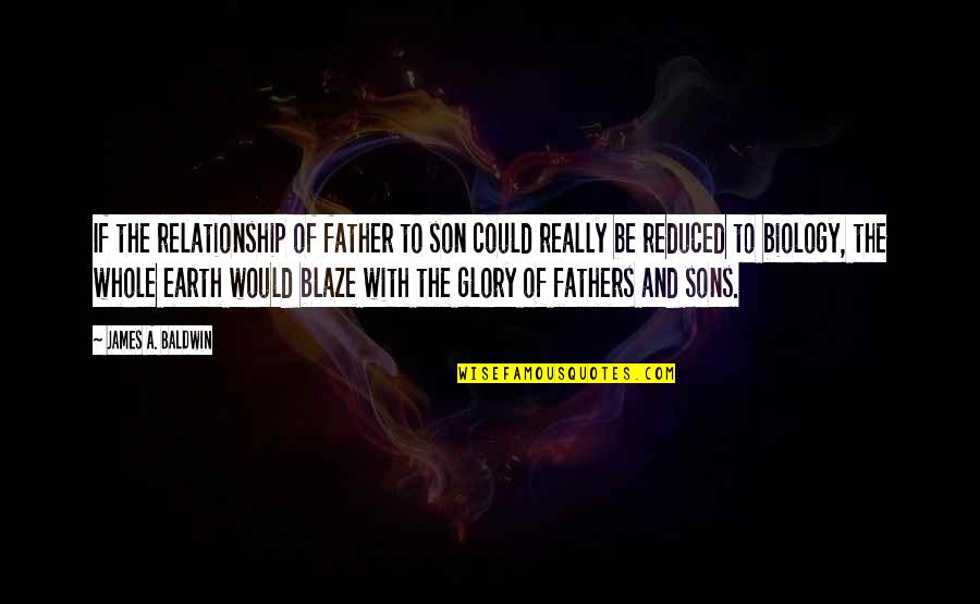 A Father And Son Quotes By James A. Baldwin: If the relationship of father to son could