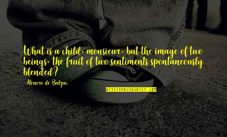 A Fruit Quotes By Honore De Balzac: What is a child, monsieur, but the image A Fruit Quotes By Honore De Balzac: What is a child, monsieur, but the image