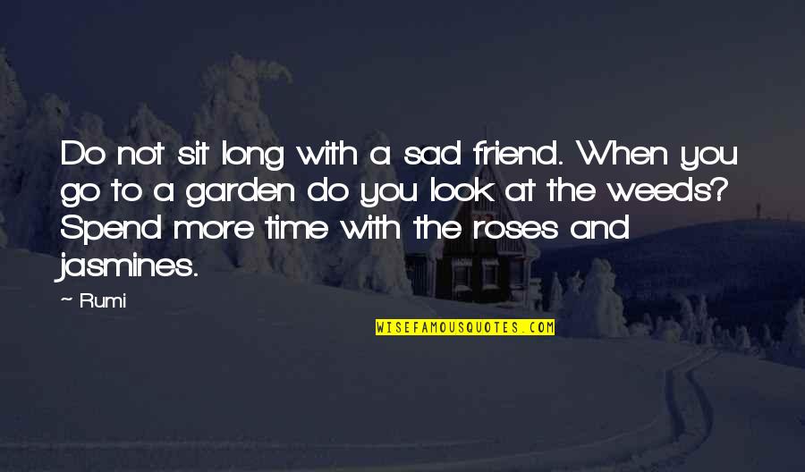 A Garden Quotes By Rumi: Do not sit long with a sad friend.