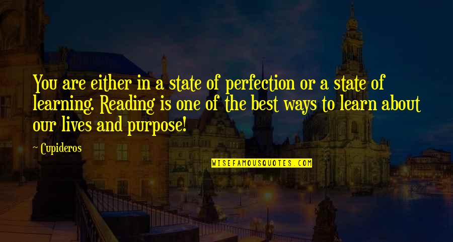 A Girl You Love Quotes By Cupideros: You are either in a state of perfection A Girl You Love Quotes By Cupideros: You are either in a state of perfection