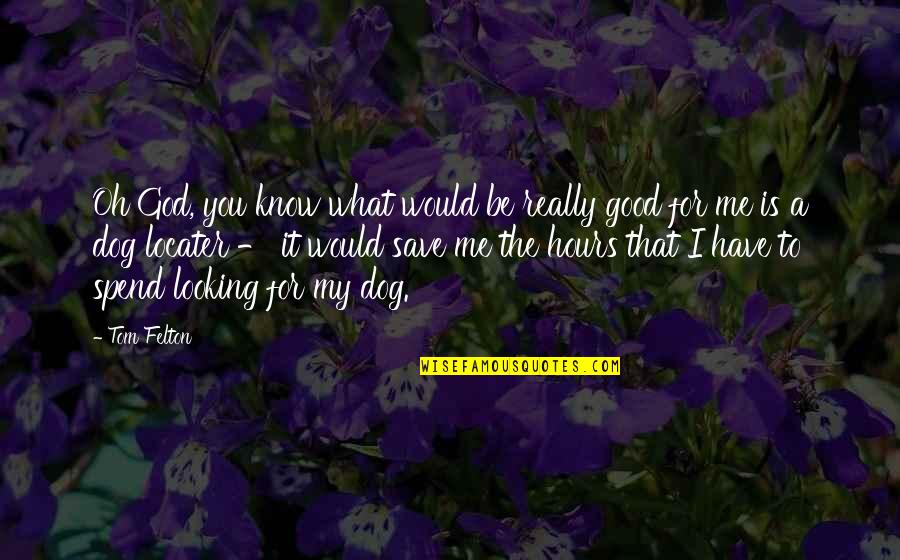 A Good Dog Quotes By Tom Felton: Oh God, you know what would be really A Good Dog Quotes By Tom Felton: Oh God, you know what would be really