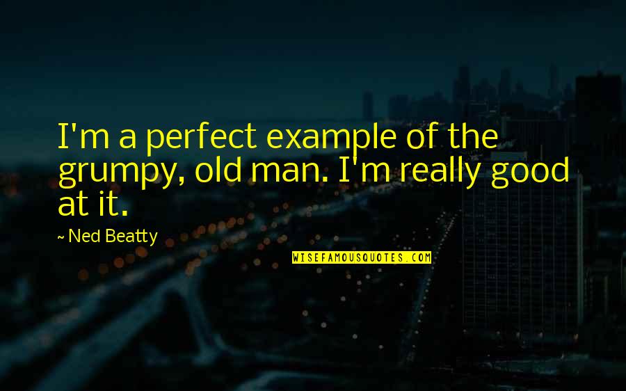 A Good Example Quotes By Ned Beatty: I'm a perfect example of the grumpy, old