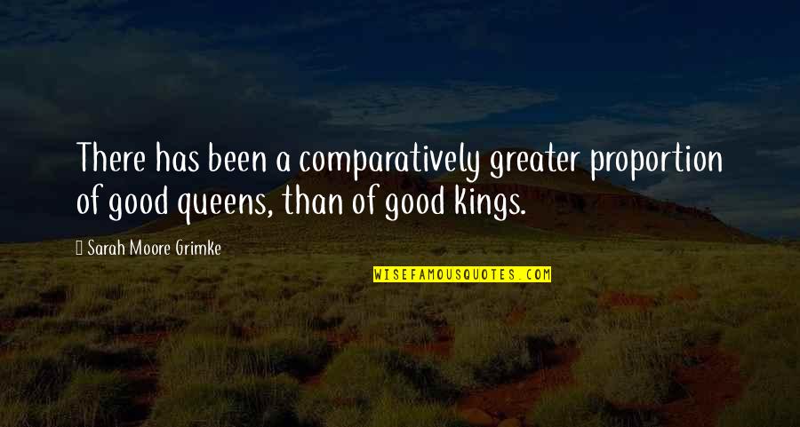 A Good Leadership Quotes By Sarah Moore Grimke: There has been a comparatively greater proportion of