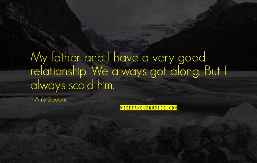 A Good Relationship Quotes By Amy Sedaris: My father and I have a very good