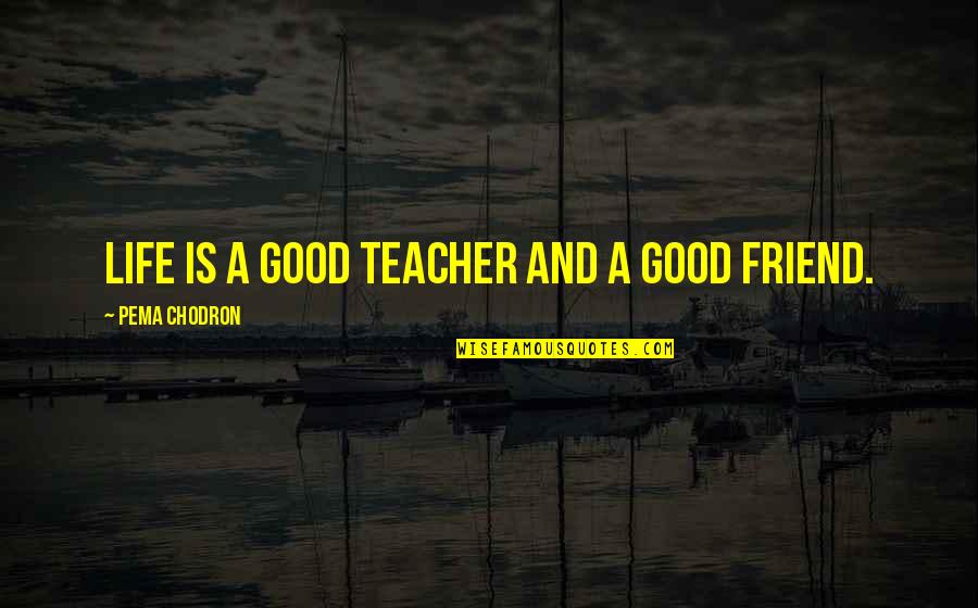 A Good Teacher Quotes By Pema Chodron: LIFE is a good teacher and a good