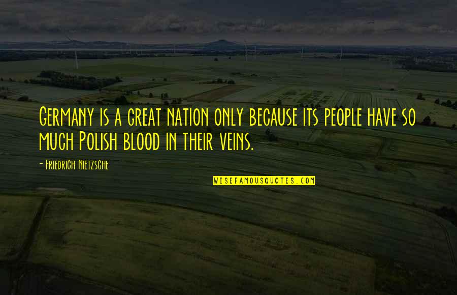 A Great Nation Quotes By Friedrich Nietzsche: Germany is a great nation only because its