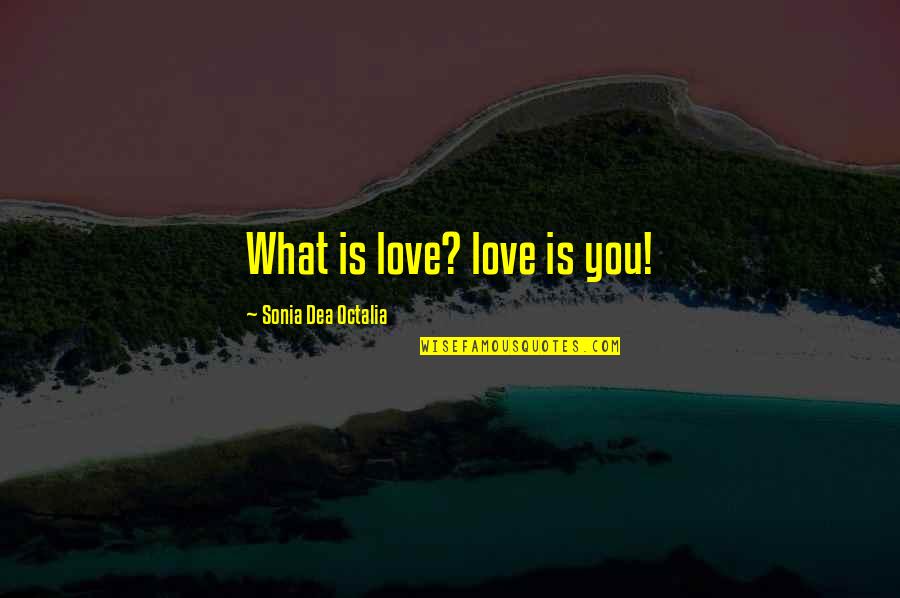 A Great Photographer Quotes By Sonia Dea Octalia: What is love? love is you!
