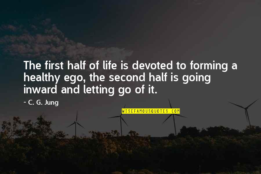 A Healthy Life Quotes By C. G. Jung: The first half of life is devoted to