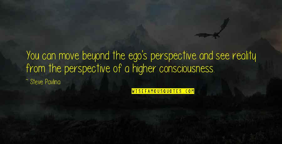 A Higher Consciousness Quotes By Steve Pavlina: You can move beyond the ego's perspective and