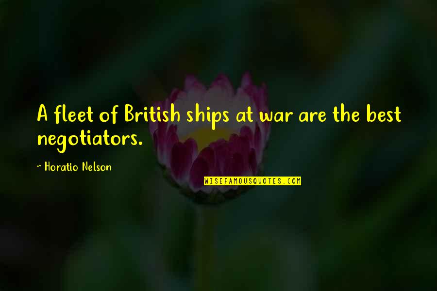 A Job Worth Doing Quotes By Horatio Nelson: A fleet of British ships at war are