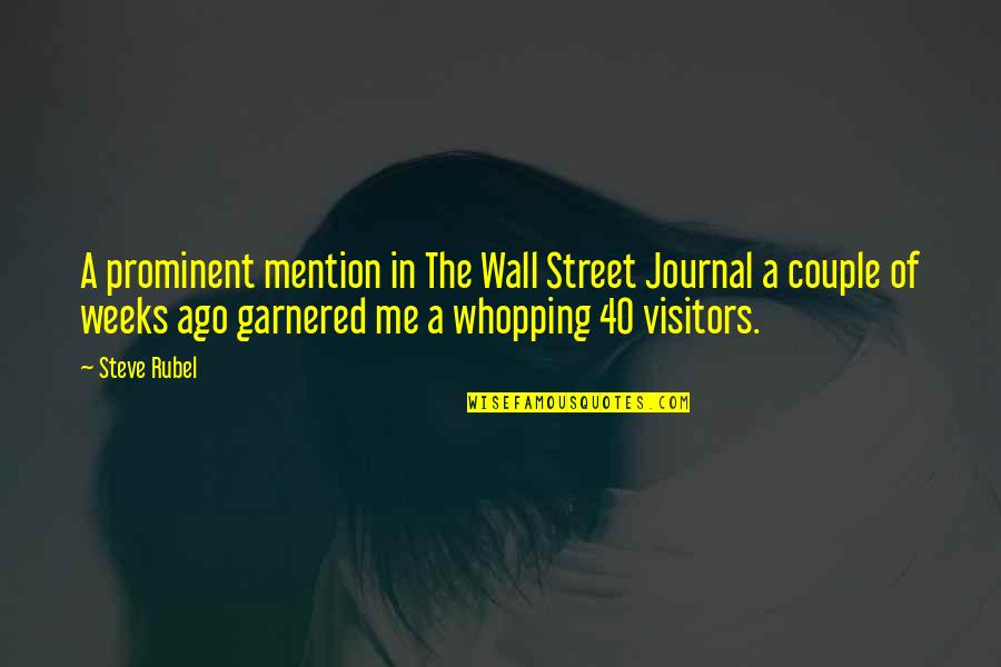 A Journal Quotes By Steve Rubel: A prominent mention in The Wall Street Journal