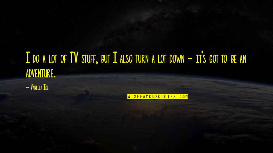 A Kiss From A Child Quotes By Vanilla Ice: I do a lot of TV stuff, but