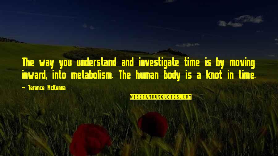 A Knot Quotes By Terence McKenna: The way you understand and investigate time is