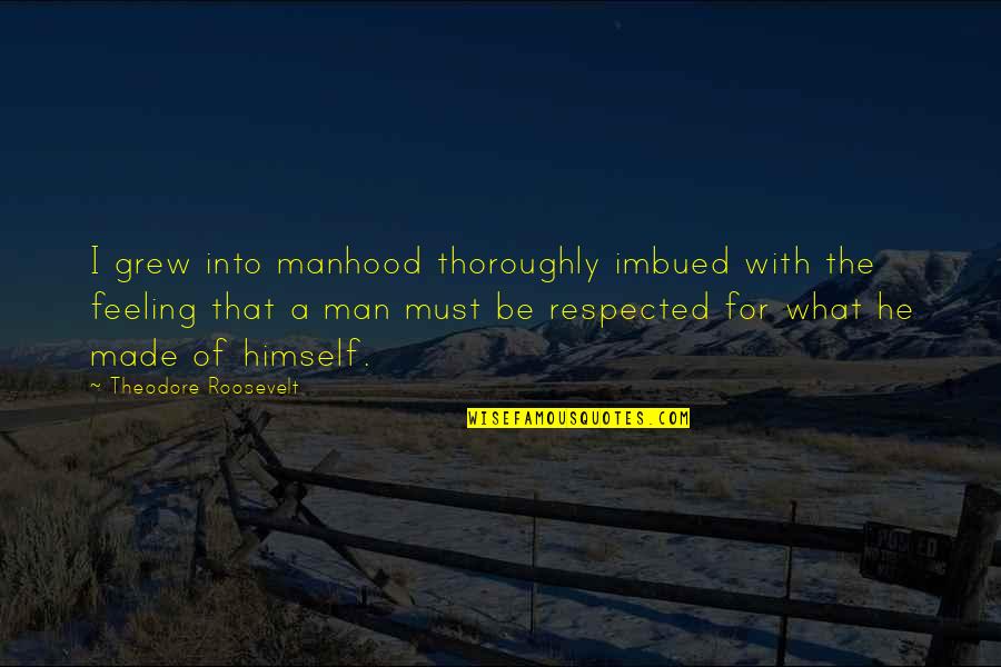 A Letter From Birmingham Jail Quotes By Theodore Roosevelt: I grew into manhood thoroughly imbued with the A Letter From Birmingham Jail Quotes By Theodore Roosevelt: I grew into manhood thoroughly imbued with the