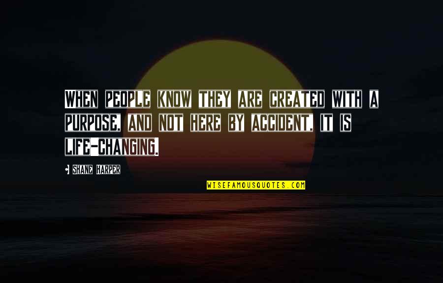 A Life Changing Quotes By Shane Harper: When people know they are created with a