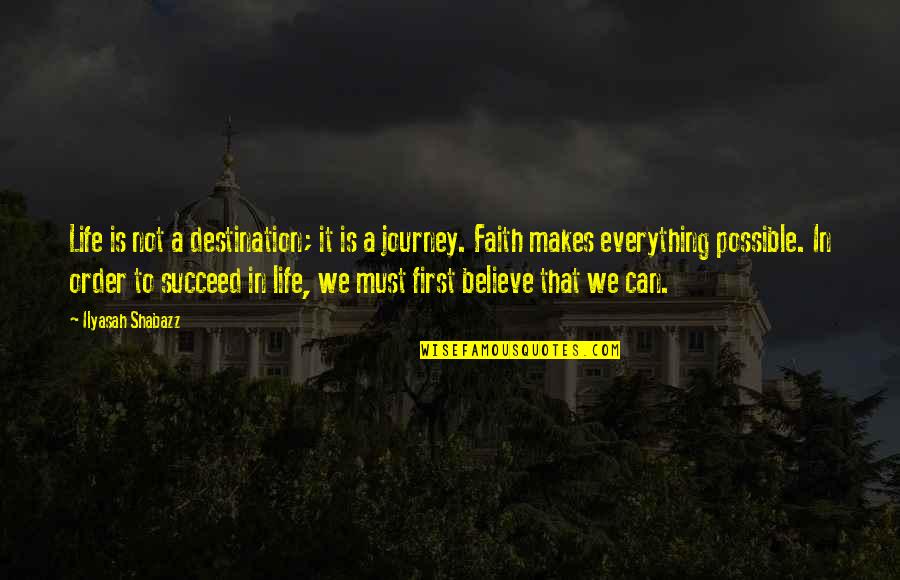 A Life Journey Quotes By Ilyasah Shabazz: Life is not a destination; it is a A Life Journey Quotes By Ilyasah Shabazz: Life is not a destination; it is a