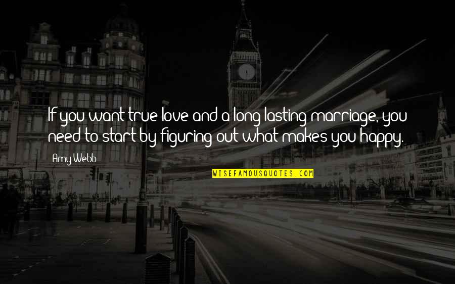 A Long Marriage Quotes By Amy Webb: If you want true love and a long-lasting