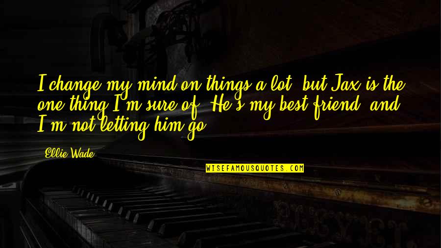 A Lot Of Things On Your Mind Quotes By Ellie Wade: I change my mind on things a lot,