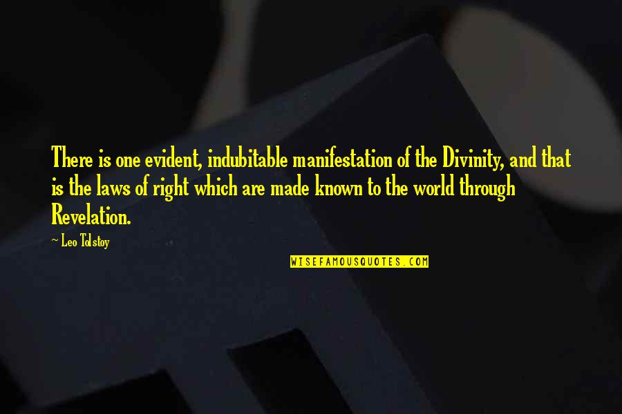 A Mother Dying Quotes By Leo Tolstoy: There is one evident, indubitable manifestation of the A Mother Dying Quotes By Leo Tolstoy: There is one evident, indubitable manifestation of the