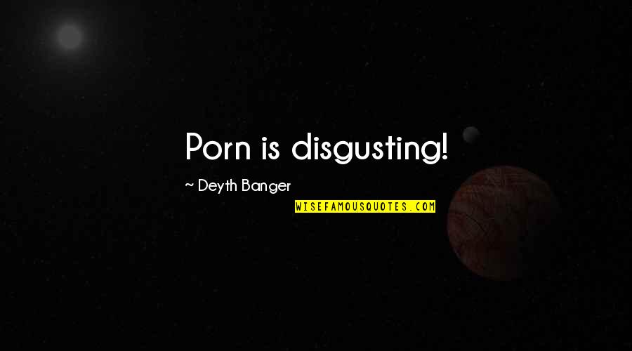 A Mothers Heart Quotes By Deyth Banger: Porn is disgusting!