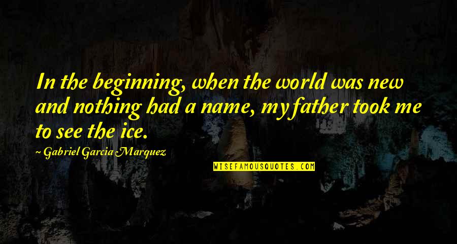 A New Beginning Quotes By Gabriel Garcia Marquez: In the beginning, when the world was new