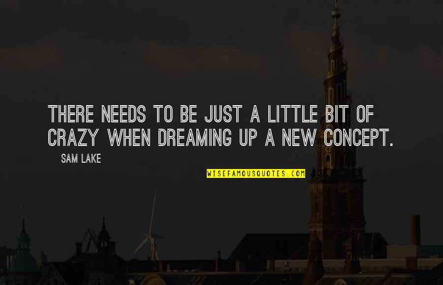 A New Dream Quotes By Sam Lake: There needs to be just a little bit